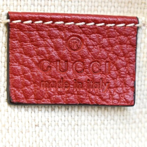 GUCCI  Soho Leather Chain Backpack Red - Picture 12 of 13